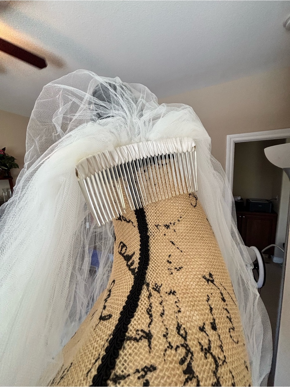 Strapless Lace A-Line Wedding Gown in Ivory - Picture 9 of 16